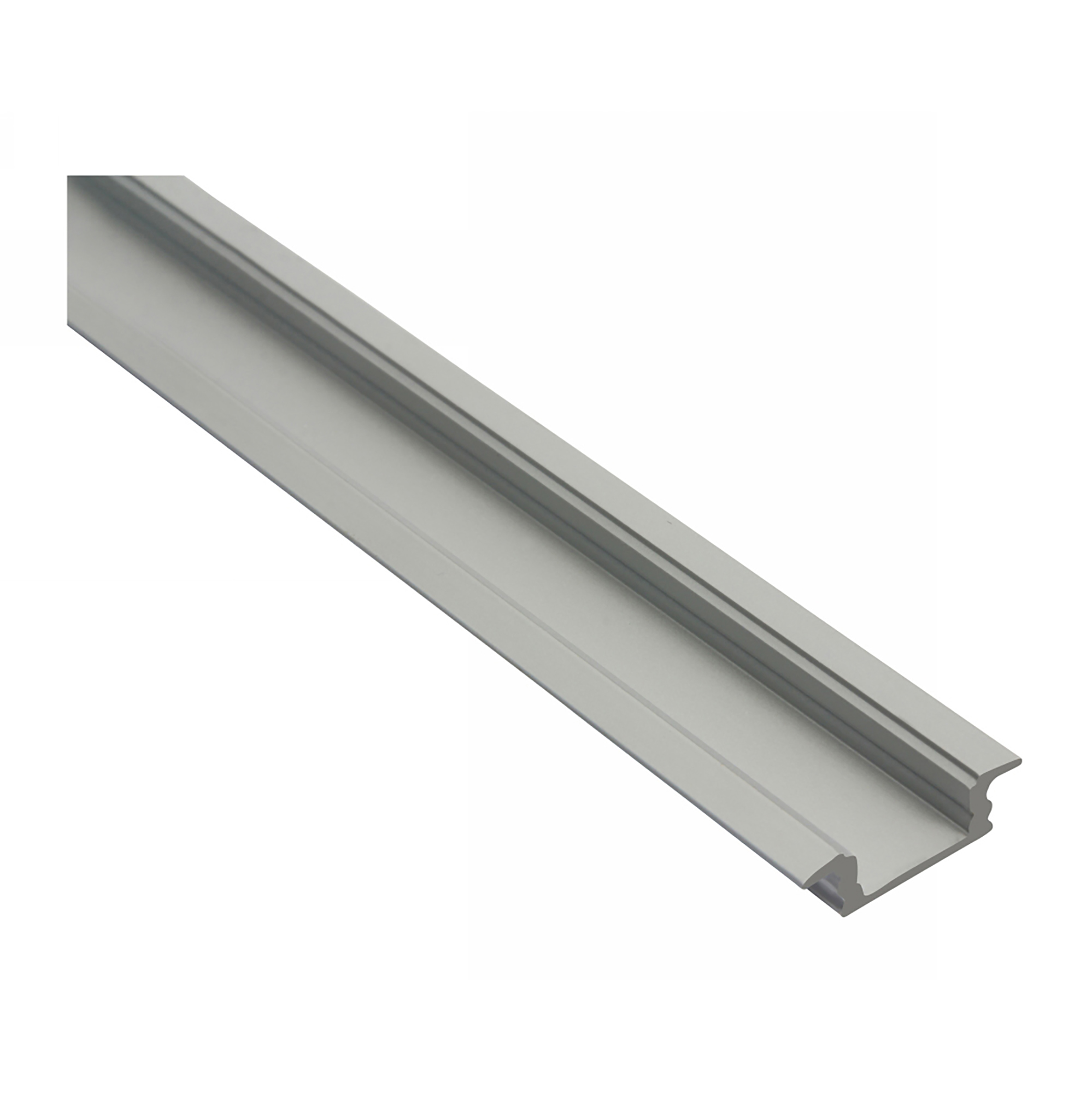 DA900007  3m Anodized Silver Aluminium Profile With Flange 25 x 7mm